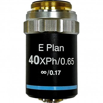 Объектив фазовый планахроматический LEVENHUK 40x/0,65, беск/0,17 Объектив фазовый планахроматический LEVENHUK 40x/0,65, беск/0,17